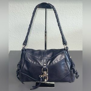 Francesco Biasia Shoulder Bag ~ Navy Leather ~ Lightly Used